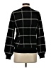 Aqua 100% Cashmere Checkered-gingham Black Cashmere Pullover Sweater Size XS - photo 2