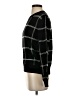 Aqua 100% Cashmere Checkered-gingham Black Cashmere Pullover Sweater Size XS - photo 5