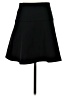 metaphor Solid Black Casual Skirt Size S - photo 2