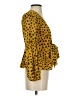 Lovers + Friends 100% Polyester Gold 3/4 Sleeve Blouse Size XS - photo 4