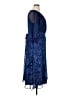 DKNY 100% Polyester Blue Cocktail Dress Size 16 - photo 4