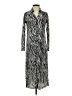 Collective Concepts 100% Polyester Animal Print Silver Casual Dress Size S - photo 1