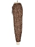 Simplee Animal Print Brown Casual Pants Size M - photo 5