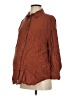 Gap - Maternity 100% Viscose Brown Long Sleeve Button-Down Shirt Size Sm Maternity - photo 1