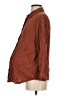 Gap - Maternity 100% Viscose Brown Long Sleeve Button-Down Shirt Size Sm Maternity - photo 5