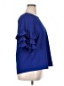 Umgee Blue Short Sleeve Blouse Size XL - photo 4