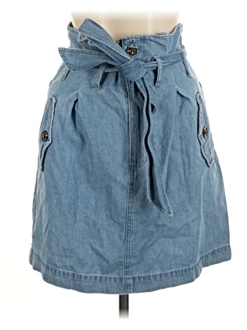 Who What Wear Denim Skirt (view 1)