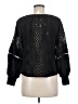 Caballero Black Long Sleeve Blouse Size M - photo 2