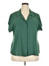 41Hawthorn 100% Polyester Green Short Sleeve Blouse Size XXL - photo 1