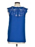 Brixon Ivy 100% Polyester Blue Sleeveless Blouse Size M - photo 2