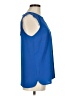 Brixon Ivy 100% Polyester Blue Sleeveless Blouse Size M - photo 4