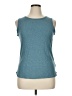 Max Studio Teal Sleeveless T-Shirt Size XL - photo 1