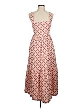 Madewell Cicely Tiered Midi Dress in Geo Checkerboard (view 1)