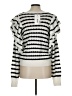 Chelsea & Violet Stripes Silver Pullover Sweater Size L - photo 2