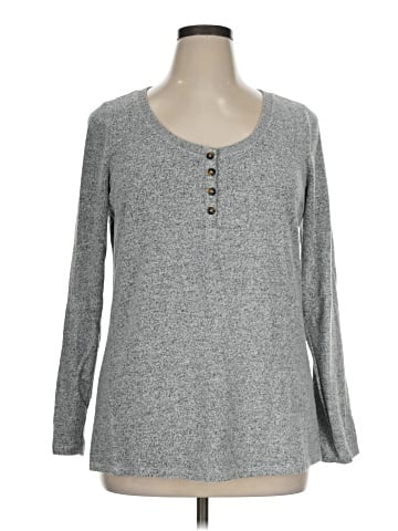 Torrid Long Sleeve Henley (view 1)