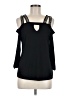 Perseption Concept Black 3/4 Sleeve Top Size M - photo 1