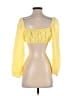 Kourt Yellow 3/4 Sleeve Blouse Size S - photo 2