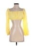 Kourt Yellow 3/4 Sleeve Blouse Size S - photo 1