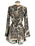 Sun & Shadow 100% Polyester Green Romper Size XS - photo 2
