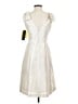 Alfred Sung 100% Polyester Solid Ivory Cocktail Dress Size 2 - photo 2