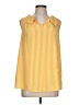 Cato 100% Polyester Yellow Sleeveless Blouse Size L - photo 1