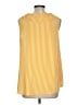 Cato 100% Polyester Yellow Sleeveless Blouse Size L - photo 2