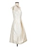 Alfred Sung 100% Polyester Solid Ivory Cocktail Dress Size 2 - photo 4