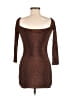 White Fox Metallic Brown Cocktail Dress Size M - photo 2