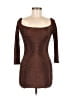 White Fox Metallic Brown Cocktail Dress Size M - photo 1