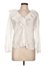 Gap 100% Cotton White Long Sleeve Blouse Size Lg Petite - photo 1