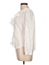 Gap 100% Cotton White Long Sleeve Blouse Size Lg Petite - photo 5