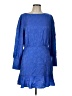 Intermix 100% Silk Blue Cocktail Dress Size 12 - photo 1