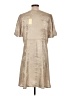 Jodifl 100% Polyester Metallic Tan Casual Dress Size L - photo 2