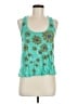 Rewind 100% Rayon Teal Sleeveless Blouse Size M - photo 1