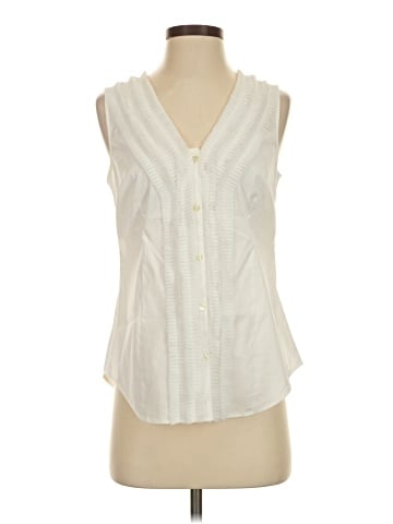 Ann Taylor Sleeveless Button-Down Shirt (view 1)