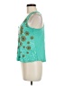 Rewind 100% Rayon Teal Sleeveless Blouse Size M - photo 5