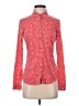 Boden Print Red Long Sleeve Blouse Size 4 - photo 1