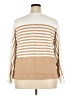 Kathy Ireland Stripes Tan Pullover Sweater Size 2X - photo 2