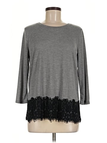 Ann Taylor LOFT Outlet 3/4 Sleeve T-Shirt (view 1)