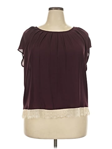 LC Lauren Conrad Short Sleeve Blouse (view 1)