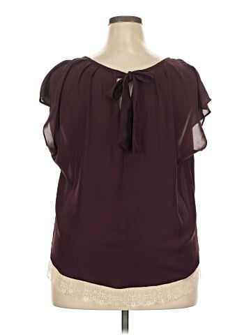 LC Lauren Conrad Short Sleeve Blouse (view 2)