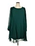 Torrid 100% Polyester Solid Green Cocktail Dress Size 2X Plus (2) - photo 1