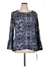 NY Collection Blue 3/4 Sleeve Blouse Size XL - photo 1