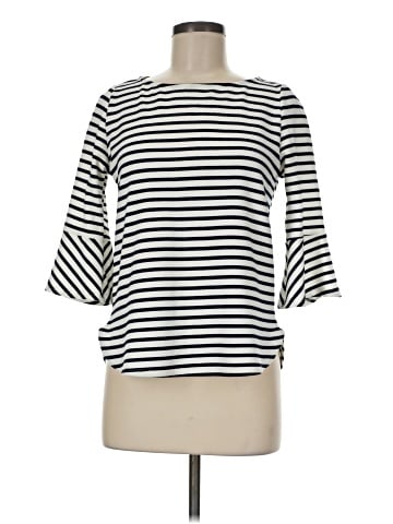 Green Envelope 3/4 Sleeve Top (view 1)