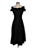 ModCloth Solid Black Cocktail Dress Size S - photo 2