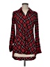 Donna Degnan Plaid Red Long Sleeve Blouse Size 6 - photo 1