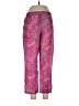 Unbranded Print Purple Casual Pants Size EU 44 / US 14 - photo 1