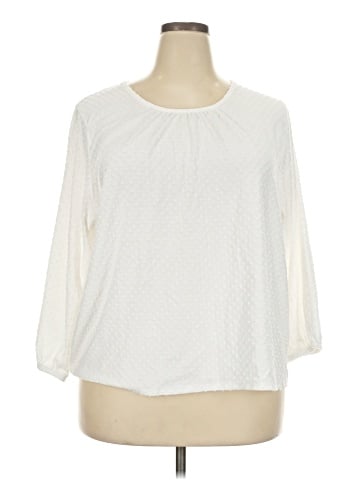 J.Crew Factory Store 3/4 Sleeve Blouse (view 1)
