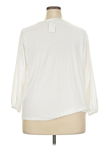 J.Crew Factory Store 3/4 Sleeve Blouse (view 2)