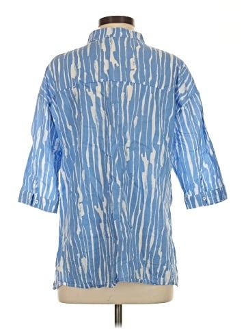 Patrizia Luca 3/4 Sleeve Button-Down Shirt (view 2)